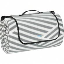 2025 Hottt New Arrivals:Relaxdays XXL Picnic Blanket, 200 X 300 Cm, Fce Beach & Camping Mat, Insulated & Waterproof, Portable, Grey & WhiteParent- - Bildfarbe - View 1