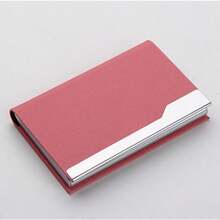 名片夹大容量 PU 收纳盒，适用于办公室、展会学校用品、返校季的便携式收纳盒 - 皮質商務名片夾 - 查看 13