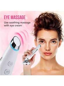 400mAh Battery Capacity Facial Massage Device With Microcurrent, RF And Lifting Functions For Skin Tightening And Beauty - Pink - View 6