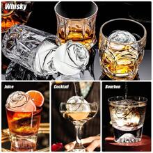 1pc 4-Hole Creative Rose-Shaped Homemade Ice Cube Tray, For Cocktail, Whisky, Beverage & Juice