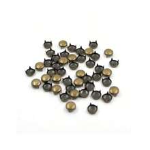 50/100pcs/Pack Metal Studs Round Four Claw Rivets For Leather Sliver Studs Rivets For Clothes Accessories For Bags DIY
