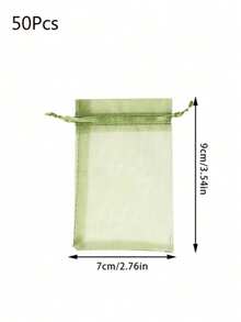 50个装花园水果保护网袋防虫防鸟水果网袋保护植物免受害虫鸟类松鼠侵害多功能抽绳收纳袋 - 彩色 - 查看 13