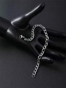 1pc Stainless Steel 304 Qilin Pattern Bracelet, Couple Jewelry Accessories Fathers Day Gift School