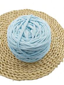 1pc 285g T-Shirt Yarn Ufilato Grosso Ncinetto Polyester Woven Fabric Knitting Yarn Crochet,DIY Yarn For Hand Knitting Elastic Fabric Crochet Cloth T Shirt Yarn, Tshirt Fabric Yarn For Beginners Cloth Yarn,Making Purses, Basket And Pocket Purse,