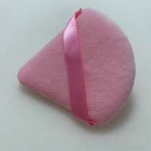 1 pieza Esponja de maquillaje con forma de lengua agrandada, aplicador de maquillaje triangular suave para polvo suelto, polvo compacto, rubor, adecuado para mezclar base de maquillaje, accesorios de cuidado de la belleza del rostro, portátil para viajes de verano