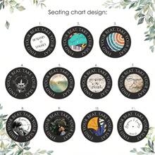 Customize Vinyl Record Wedding Table Numbers And Seating Chart Decorations, Retro Wedding Party Table Decor, Personalized Music Wedding Find Your Seat - Multicolor - View 5