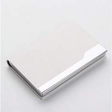 名片夹大容量 PU 收纳盒，适用于办公室、展会学校用品、返校季的便携式收纳盒 - 皮質商務名片夾 - 查看 12