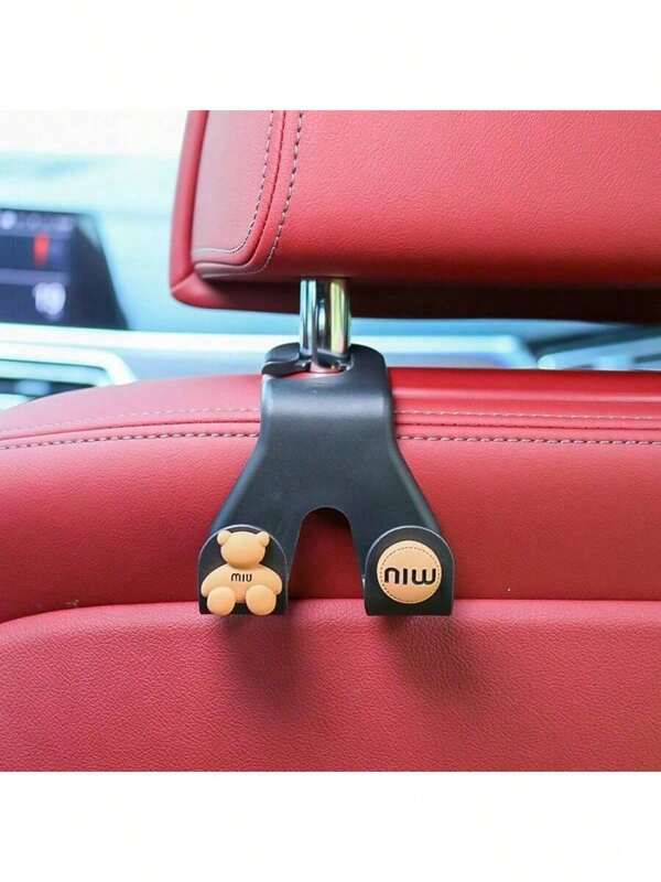 Universal Model] Car Seat Hooks Car Rear Seat Double Headrest Bracket Multi-Functional Load-Bearing Hooks Car Storage Hooks Adaptable To SUV Sedan Commercial Vehicle Suitable For Purses/Shopping Bags/Rucksacks/Handbags/Maternity & Baby Car Seat Hooks Car Seat Hooks Rear Seat/Double Headrest Brackets/Car Storage Hooks High Strength ABS Plastic Anti-Skid Design For Women Storage Organizer Travel Essentials Back To School Dormitory Storage