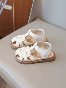 Heart-Shaped Summer Sandals For Baby Girls Aged 0-1-2 Years Old, Soft Bottom Toddler Princess Shoes