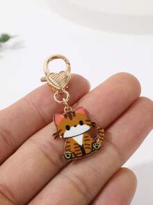 1pc Cat Keychain Pet Key Ring Animal Key Chains Souvenir Gifts For Women Men Cay Keys DIY Handmade Jewelry