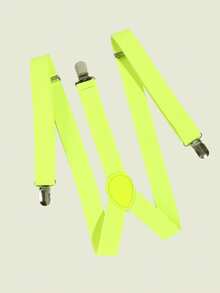 1pc Men's Fashionable Solid Color Elastic Y-Back Suspenders, Suitable For Casual, School, And Suit Wear Halloween Accessories, Halloween Costumes Autumn-Winter Accessories Halloween Costume,Suitable For Teens, Youth,Men,Casual, Outdoor, Athletic, Vacation, Graduation Gifts, Birthday, Daily Wear