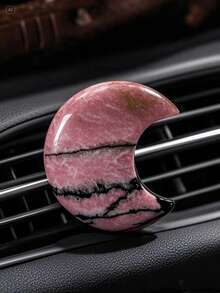 1 件装月亮水晶汽车通风口夹汽车清新剂夹汽车配件女士汽车配件女士汽车清新剂石英水晶汽车空气清新剂通风口夹最佳