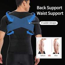 Slimming Mens Tummy Control T-Shirt Abdomen Belly Gynecomastia Compression Shapewear Tops Body Shaper To Hide Man Boobs Muscle T-Shirts Underwear