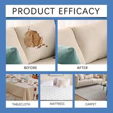 Limpiador de tela para sofá, detergente de limpieza multiusos para el hogar, sala de estar y textiles de sofá, limpiador de sofá efectivo con fragancia suave - Multicolor - Ver 8