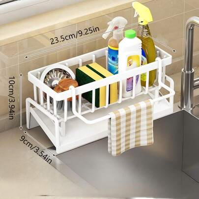 1 Kitchen Sink Organizer, Kitchen Sink Sponge Organizer, Available In A Variety Of Colors, Bathroom And Kitchen Appliance Sponge Organizer