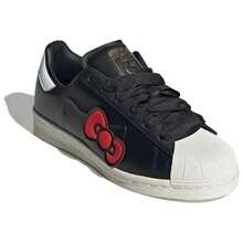 X Adidas Superstar '50th Anniversary' Black Core-Black Cloud-White Red Sneakers Women IF4399 - Multicolor - View 3