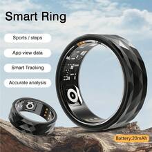 Anillo inteligente rastreador de salud, Anillo inteligente para hombres, Anillos de salud para mujeres y hombres, Baterías de larga duración Anillo de sueño - Negro - Ver 11