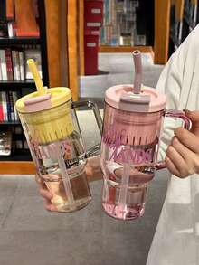 The New Summer Giant Water Cup Features A High Level Of Appearance, Is Simple And Fresh, And Has A Large Capacity. It Is Portable And Comes With A 1PC Tea Water Separator - Multicolor - View 5