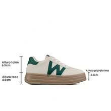 WEIDE Zapatillas Deportivas Cómodas Para Mujer, Diseño Funcional y Elegante - Beis - Ver 6