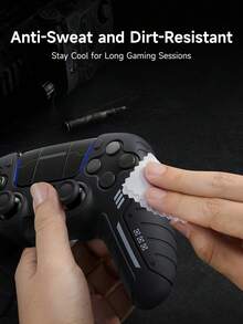 Paquete de 3 estuches protectores de silicona para control de PlayStation5 + Juego de pegatinas, compatibles con PlayStation5/4, Controlador, antideslizante, antisuded, antipolvo, anti-arañazos, mejora el agarre para una mejor experiencia de juego, disponible en negro/morado/rosa - Multicolor - Ver 13