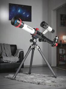 Binoculares profesionales portátiles de alta definición, telescopio astronómico con trípode de 20X 30X 40X de aumento para niños, niños, estudiantes - telescopio para observar estrellas en la playa, juguete para principiantes en astronomía, montaje de telescopios de viaje, juguetes para exteriores, útiles escolares, juegos educativos, regalos de cumpleaños, regalos para maestros, regalos de graduación