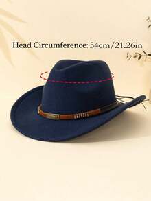 1 Stück Unisex & Kinder schwarzer Filzhut aus Segeltuchmaterial mit Anker Dekor, westlicher Stil Sonnenhut, geeignet für tägliche Outfits, Partys, Outdoor-Aktivitäten, ganzjährig