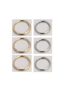 3pcs Multi-Purpose Metal Carabiners - Safety Spring Clips, Suitable For Keychains, Bags And DIY Jewelry - Multicolor - View 21