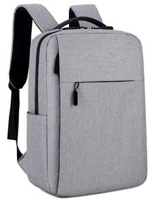Business Backpack Computer Bag Middle School High School Backpack Large Capacity Travel Bag Korean Men's Backpack - Grey - View 4