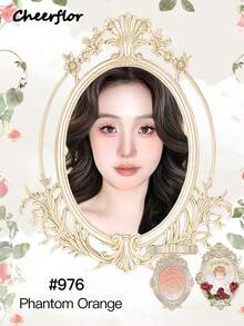 CHEERFLOR 6.5g Embossed Cheeks Powder Blush, Purple Blush, Light, Smooth, Blendable, With Mirror, Blush Palette Eyeshadow Palette, Facial Beauty Cosmetic Makeup - CFR976 - 查看 5