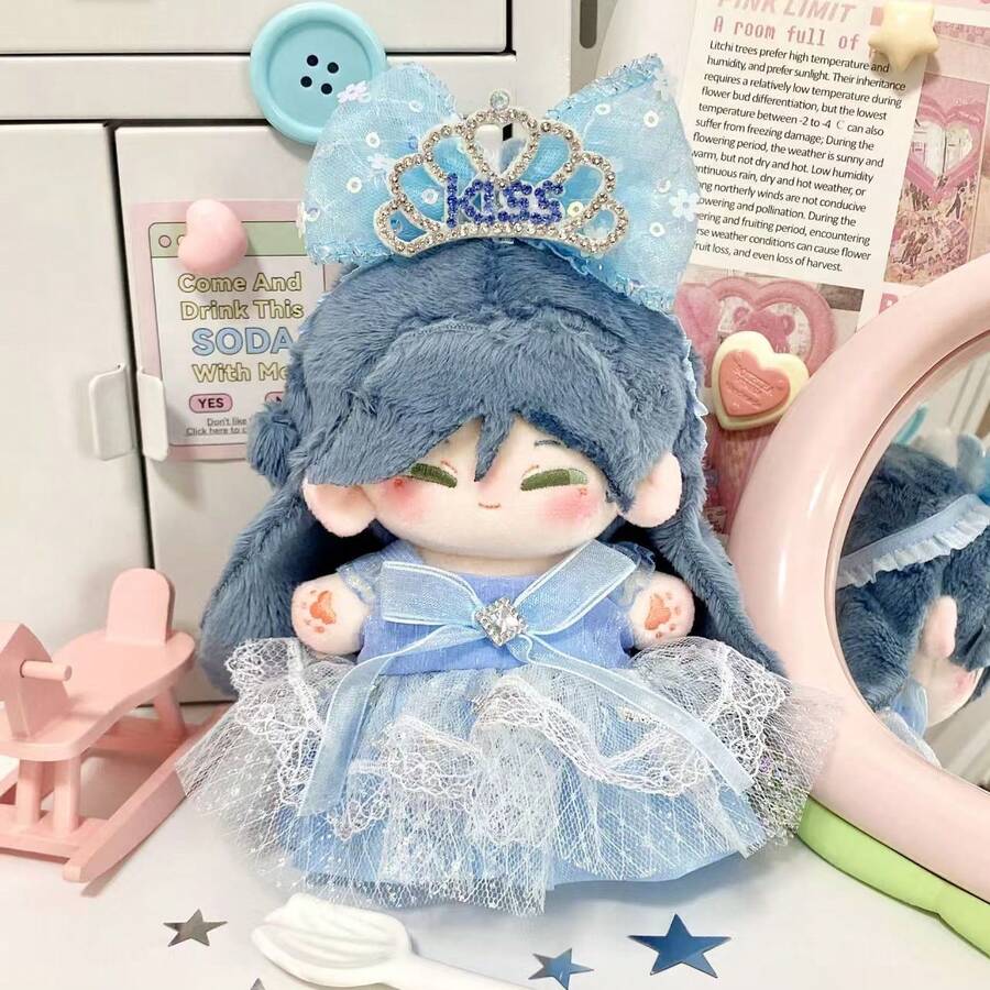 10cm Flower Girl Clothes Starfish Body Normal Blythe Doll Clothing 10cm Blue Princess Dress (Doll Not Included) - Multicolor - View 1