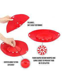 29CM Silicone Anti Overflow Cover For Household Use, Anti Overflow, Dustproof, Anti Splash Pot Cover, Kitchen High Temperature Resistant, Splash Proof, Anti Boiling Pot Cover