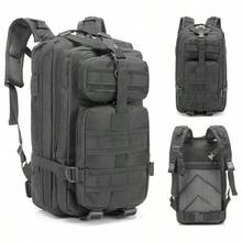 Military Tactical Army Backpack Rucksack Camping Hiking Trekking Outdoor Bag 20L - Black - View 1