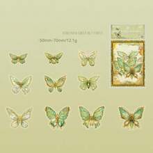 [20 Pink Crystal Butterfly Stickers] 20-Pack Pink Crystal Butterfly Stickers, Plastic 3D Wall Decor, Single-Use, Handcrafted Accents For Scrapbooking, DIY Projects, Home & Office Decoration, Party Favors, Suitable For Ages 14+