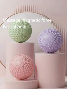 1PC Fascia Ball, Foot Massage Ball, Yoga Muscle Relaxation, Foot Hedgehog Ball, Yoga Magnetic Fitness Ball, Arch Peanut Ball, Suitable For Indoor And Outdoor Fitness, Gym Yoga, Home Fitness And Relaxation, Magnetic Attraction, Festival Gift, Mother's Day Gym Accessories
