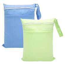 Baby Cloth Diaper Wet/Dry Bag With Two Zippered Pockets, Waterproof Washable And Reusable For Travel, Beach, Pool, Gym, Bathing Suits Or Wet Clothes,... Toiletry Bag For Ladies,Small Makeup Bag,Toiletry Bag For Ladies,Small Makeup Bag,Toiletry Bag For Women,Gifts For Women,Christmas Gifts,Gift Ideas For Women - Multicolor - View 11