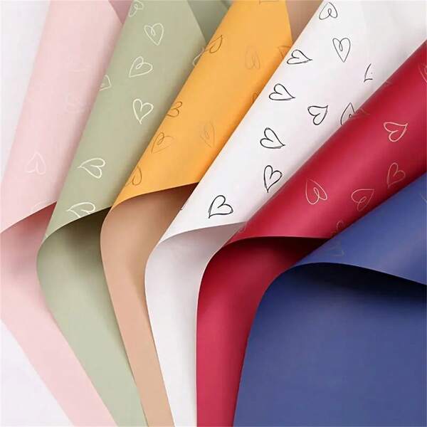20 Stück Blumendruck Geschenkpapier, wasserfestes Blumenstrauß Verpackungspapier, Geschenkpapier, geeignet für Blumenarrangements, Valentinstag, Muttertag, Partys, Hochzeiten, Geburtstage und alle Anlässe