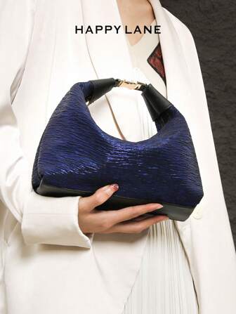  HAPPY LANE 奢华刺绣花卉复古风格手提包，黑色背景上点缀着红色、黄色和白色精致花朵 - 时尚宽手柄搭配金属扣，非常适合日常、派对和旅行，轻巧耐用的大容量手提包，多功能复古魅力，非常适合追求优雅和个性的女性，适合任何场合，展现独特的时尚品味