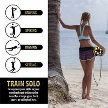 1pc Football Volleyball Training Elastic Rope Spinning Strap Specialized Ball Training Strap For Soccer Accessories Durable Stretchable Sports Gear For Athletes And Coaches - Multicolor - View 4