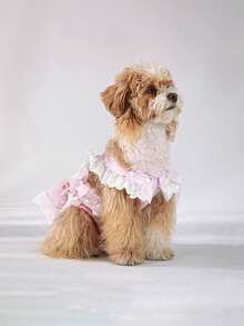 Cute Ruffle Design Dog Physiological Pants, Dog Diapers / Sanitary Menstrual Pants - Yellow - View 5