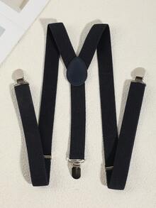 1pc Men's Fashionable Solid Color Elastic Y-Back Suspenders, Suitable For Casual, School, And Suit Wear Halloween Accessories, Halloween Costumes Autumn-Winter Accessories Halloween Costume,Suitable For Teens, Youth,Men,Casual, Outdoor, Athletic, Vacation, Graduation Gifts, Birthday, Daily Wear