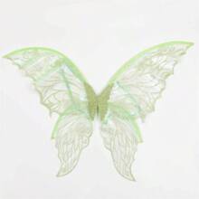 1 szt. Skrzydła wróżki, skrzydła motyla, rekwizyty do występów w kolejce, złote, srebrne, czarne, białe, różowe, zielone, niebieskie, fioletowe skrzydła, przebranie na imprezę świąteczną, maskaradę, skrzydła Kupidyna na Halloween.