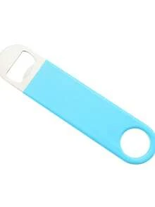 不锈钢啤酒开瓶器彩色扁平大号抽拉啤酒开瓶器浸塑苏打饮料开瓶器，适用于户外、露营、送给父亲的礼物