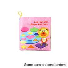 1pc / 4Pcs Baby Cloth Book, Crinkle Fabric Soft Books Set With Rustling Sound, Fruits Vegetable Cognition Toy For Toddlers (Some Parts Are Sent Random Colors)