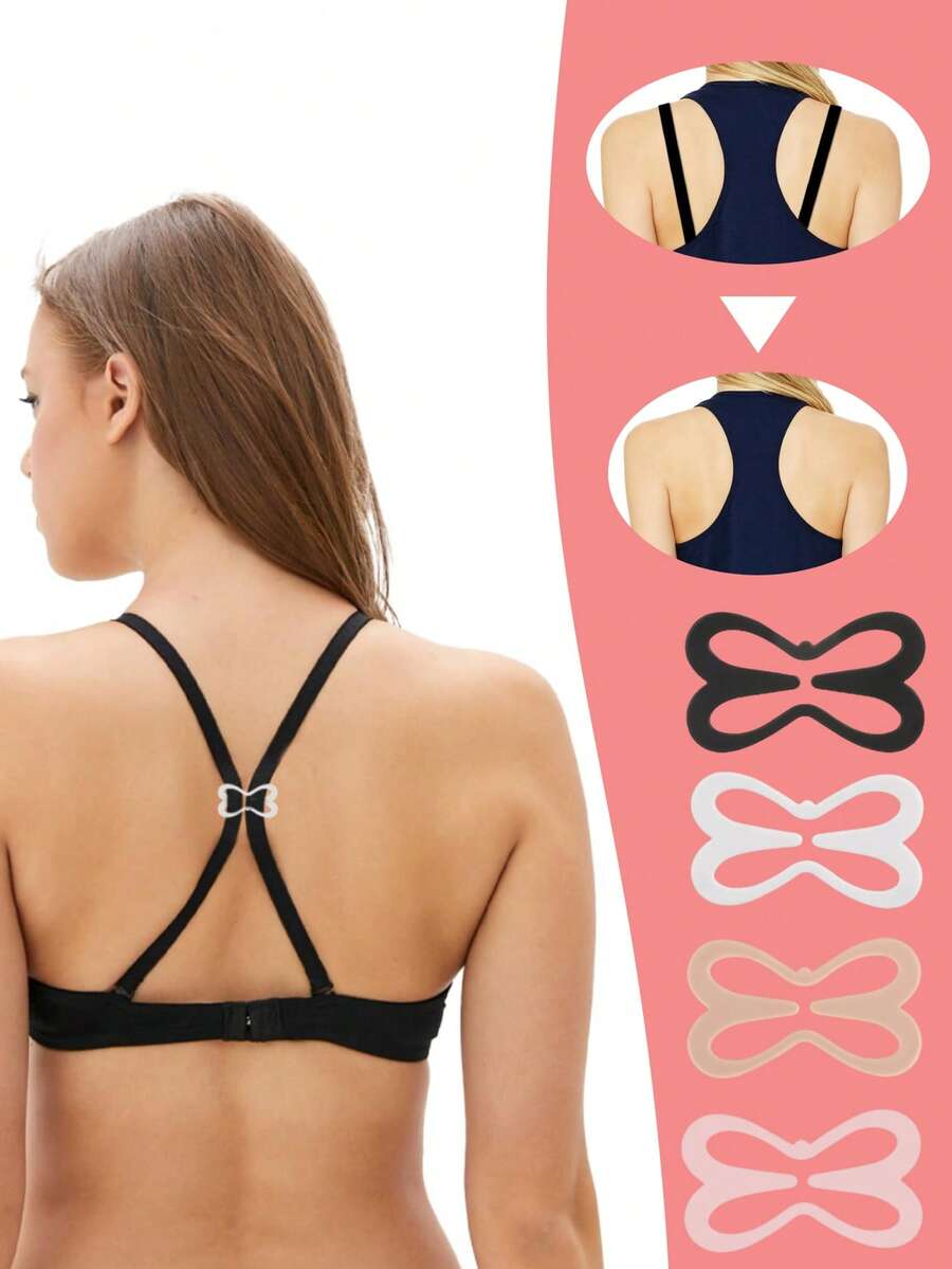 Bra Strap Clips,Bra Clips For Back, Bra Clip For Conceal Straps And Cleavage Control,Sports Bras Ajustadores For Women,Bra Strap Holder Clips For Racerback, Anti-Slip Bra Straps Holder, Buckles Cleavage Control Clips For Bra,Travel Accessories,Travel Essentials,Travel Must Haves Summer Cooling,Beach,Travel - Multicolor - View 1