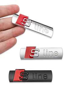 适用于奥迪 Q5 Q7 A3 A5 A4L A6L A8L 跑车贴花的 Sline 侧徽贴纸 - 均碼 - 查看 4