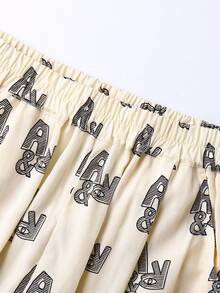 Annil Kinderkleidung: Mädchen, Jungen, mittlere und ältere Kinder, gewebte lange Hosen für den Sommer - Kaffeebraun - Übersicht 4