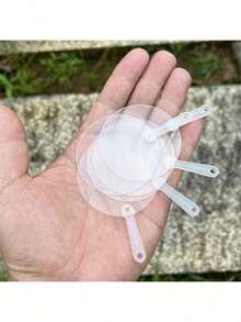 4/10 Pcs 1.97 Inch Cute Mini Transparent Plastic Fans, Modern Style Suitable For Various Festivals Like Mother's Day, DIY Arts And Crafts, Home Decor, Spring Summer Picks, Brides Maid Gifts, Room, Bedroom Decor, Bedroom Decor, Beach, Travel, For Men, For Women, Vacation - Multicolor - View 6