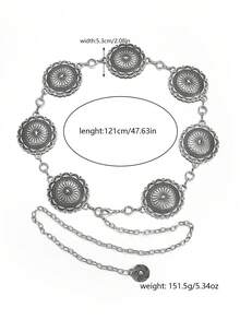 波西米亚风格复古时尚女士腰链，优雅束腰配饰，适合连衣裙和外套