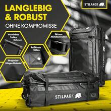 Stilpack Wheeled Travel Bag, olive green, 120 l, Trolley - Schwarz - Übersicht 3