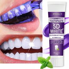 XPENGKILL 1支装 5D 紫色美白牙膏 白色 旅行装 - 紫色 - 查看 2